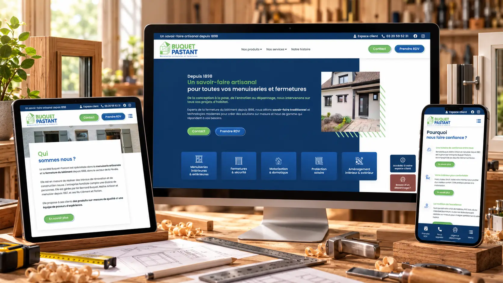 buquet pastant realisation site internet just do web