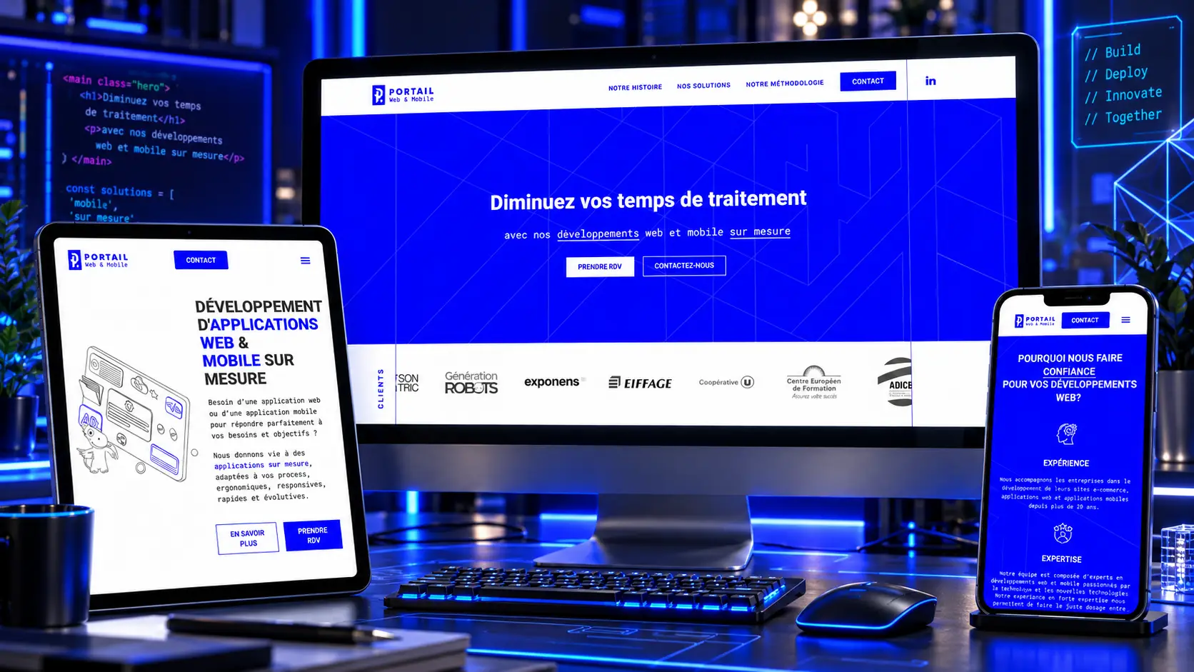 portail pro realisation site internet just do web