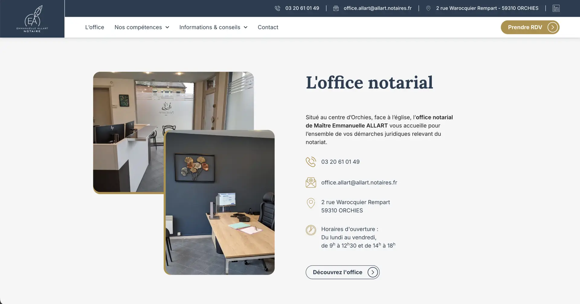 siteweb allart notaire